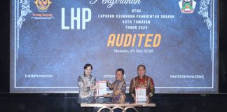 Pemkot Tomohon Raih Opini WTP 13 Kali Berturut-turut