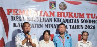 Hukum Tua Desa Kauneran Lakukan Pantauan Pelaksanaan Pilhut Desa Kauneran