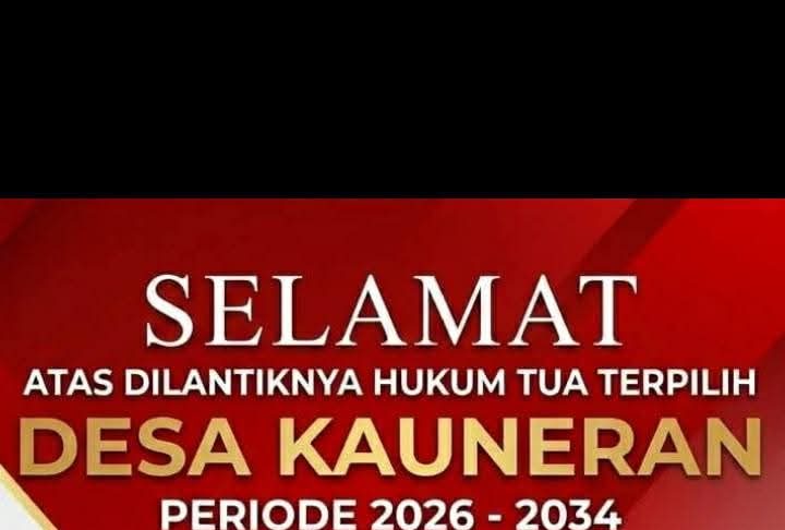 Rico Keintjem Resmi Dilantik Jadi Hukum Tua Desa Kauneran