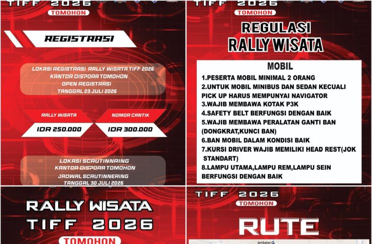 Rally Wisata TIFF 2026 Siap Digelar 1 Agustus, Padukan Promosi Wisata dan Aksi Penghijauan