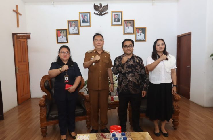 Perkuat Sinergi Pelayanan Publik, Wali Kota Tomohon Terima Audiensi Pimpinan Ombudsman RI